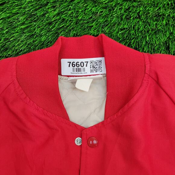 Vintage 80s Chevy Truck Jacket XL 23x25 Red - Picture 13 of 16